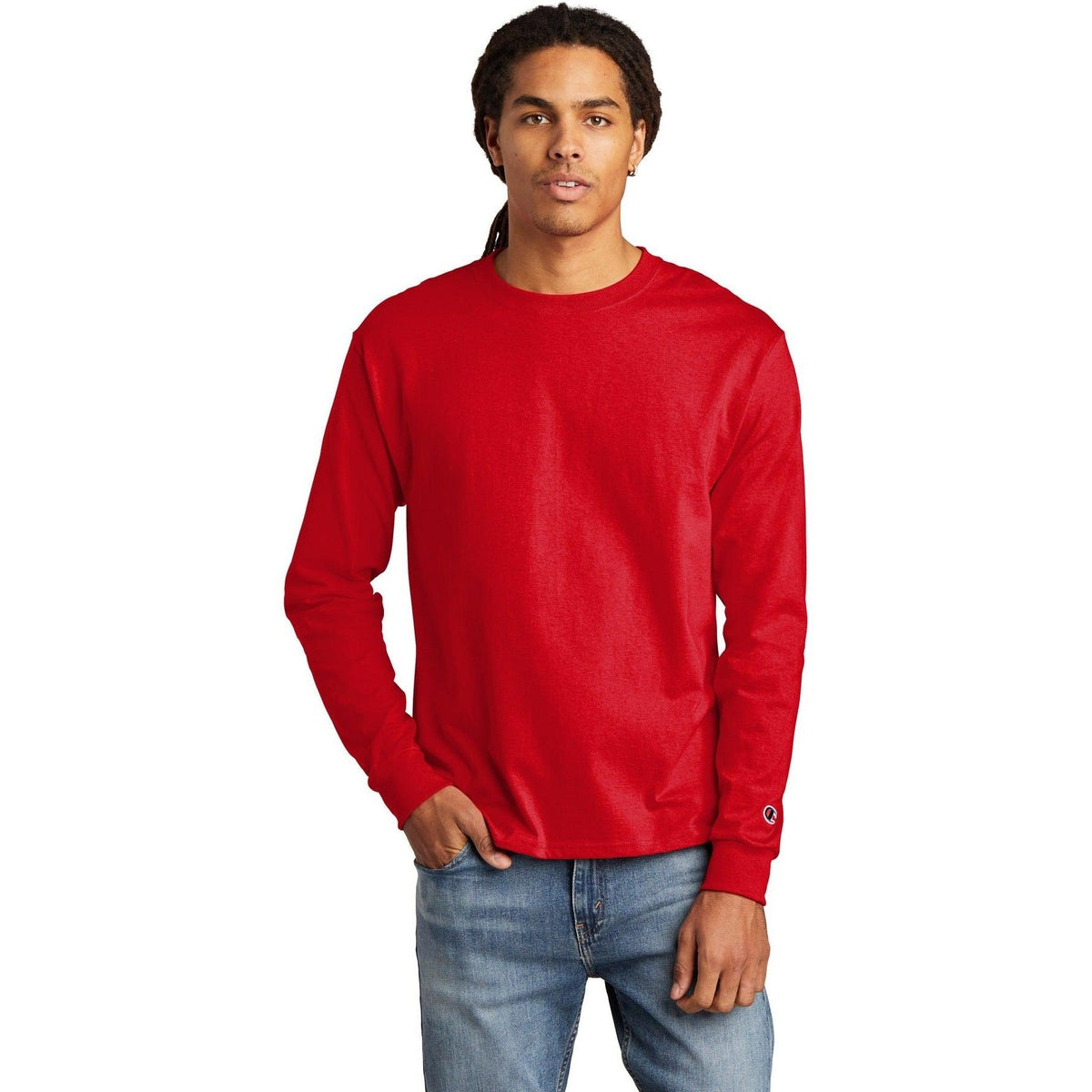 no-logo Champion Heritage Jersey Long Sleeve Tee-Regular-Champion-Thread Logic