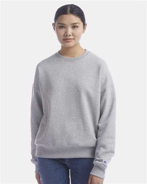 no-logo Champion Ladies Powerblend Crewneck Sweatshirt-Apparel-Champion-Thread Logic