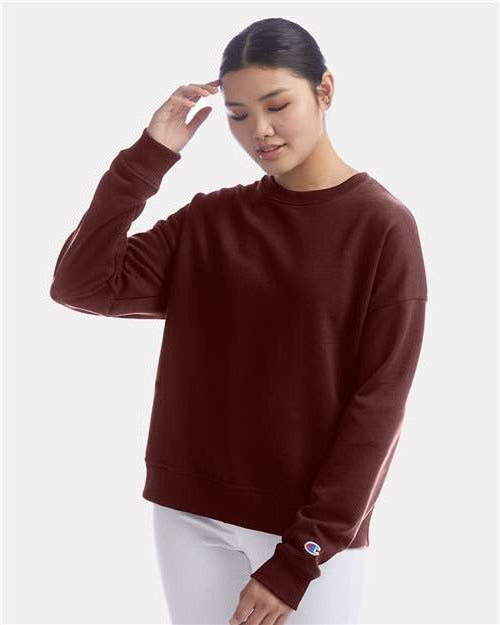 no-logo Champion Ladies Powerblend Crewneck Sweatshirt-Apparel-Champion-Thread Logic