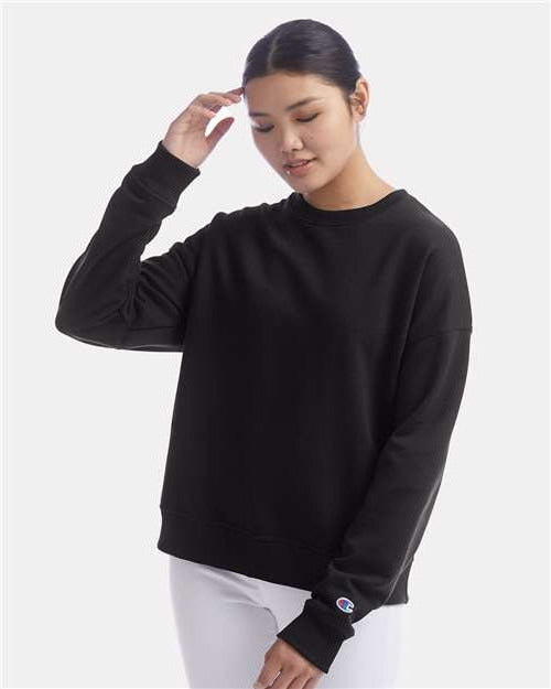 no-logo Champion Ladies Powerblend Crewneck Sweatshirt-Apparel-Champion-Thread Logic