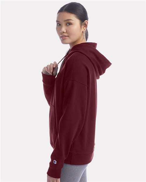 no-logo Champion Ladies Powerblend Hooded Sweatshirt-Apparel-Champion-Thread Logic