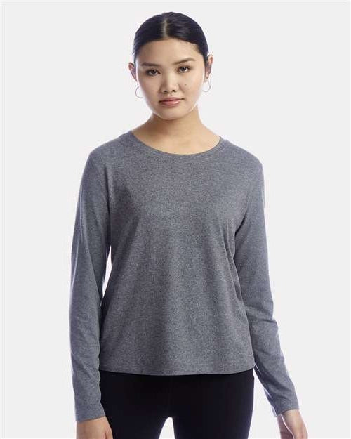 no-logo Champion Ladies Sport Soft Touch Long Sleeve T-Shirt-Apparel-Champion-Thread Logic