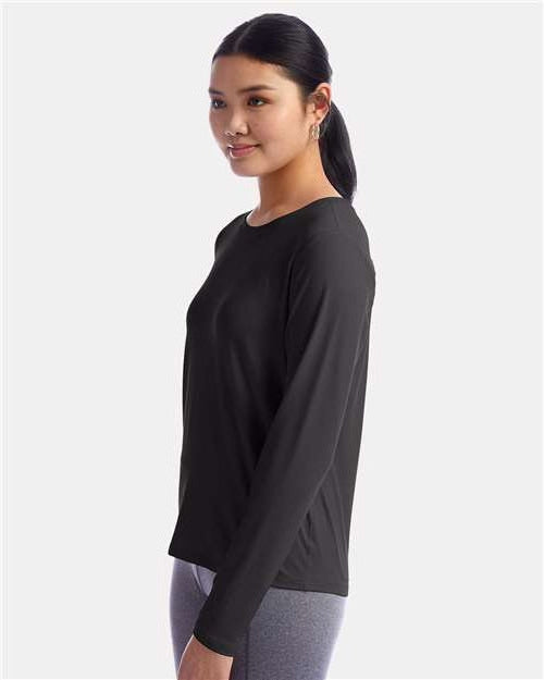 no-logo Champion Ladies Sport Soft Touch Long Sleeve T-Shirt-Apparel-Champion-Thread Logic