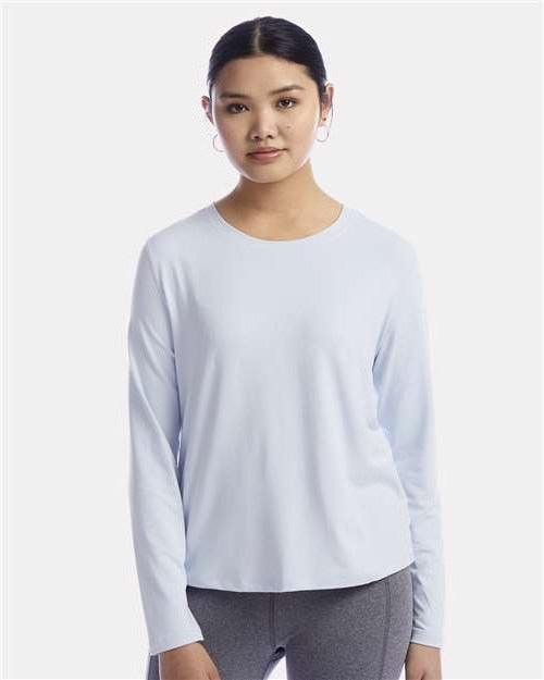 no-logo Champion Ladies Sport Soft Touch Long Sleeve T-Shirt-Apparel-Champion-Thread Logic