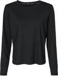 Champion Ladies Sport Soft Touch Long Sleeve T-Shirt-Apparel-Champion-Black-S-Thread Logic