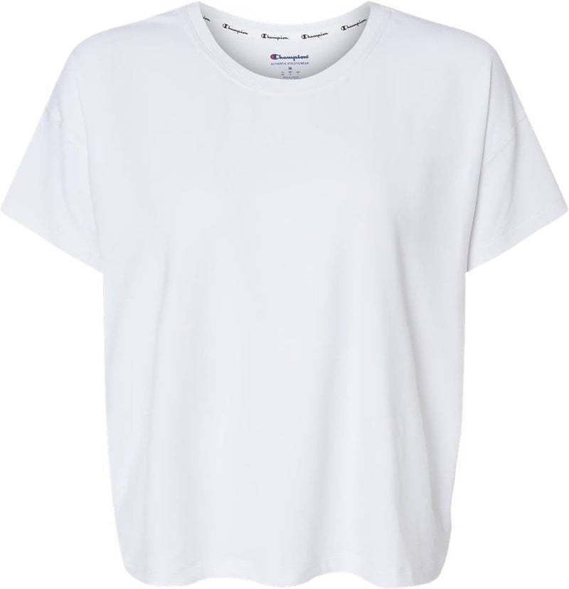 Champion Ladies Sport Soft Touch T-Shirt-Apparel-Champion-White-S-Thread Logic