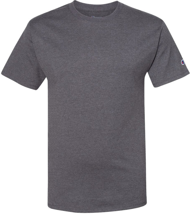 Champion Men's T-Shirt, Powerblend, Soft, Graphic T-Shirt, Most Comfortable  T-Shirt for Men, Ebony Heather Small Script, Large