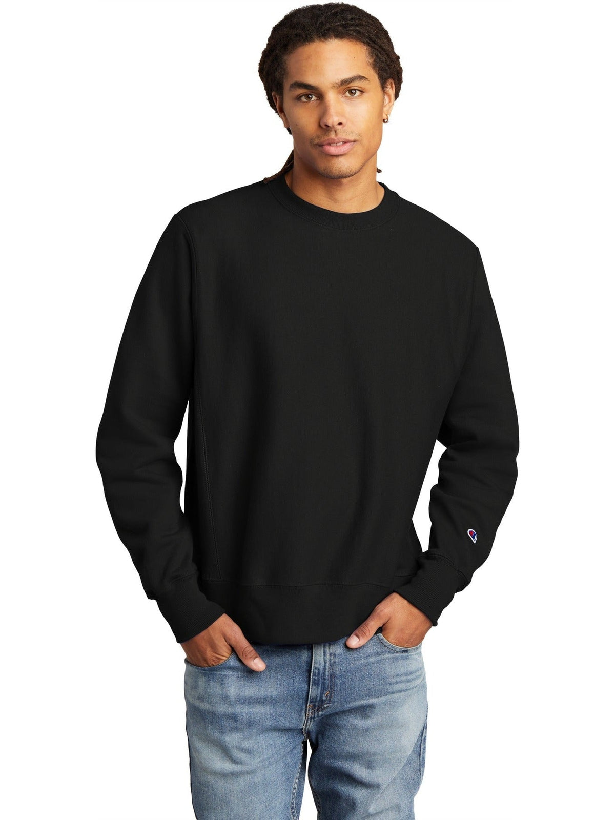 Champion sweater dark green top best sale