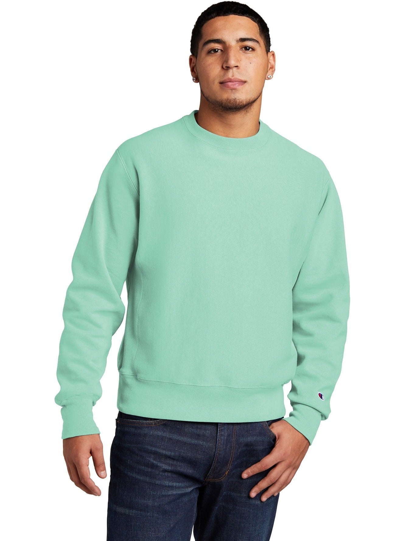 no-logo Champion Reverse Weave Garment-Dyed Crewneck Sweatshirt-Regular-Champion-Thread Logic