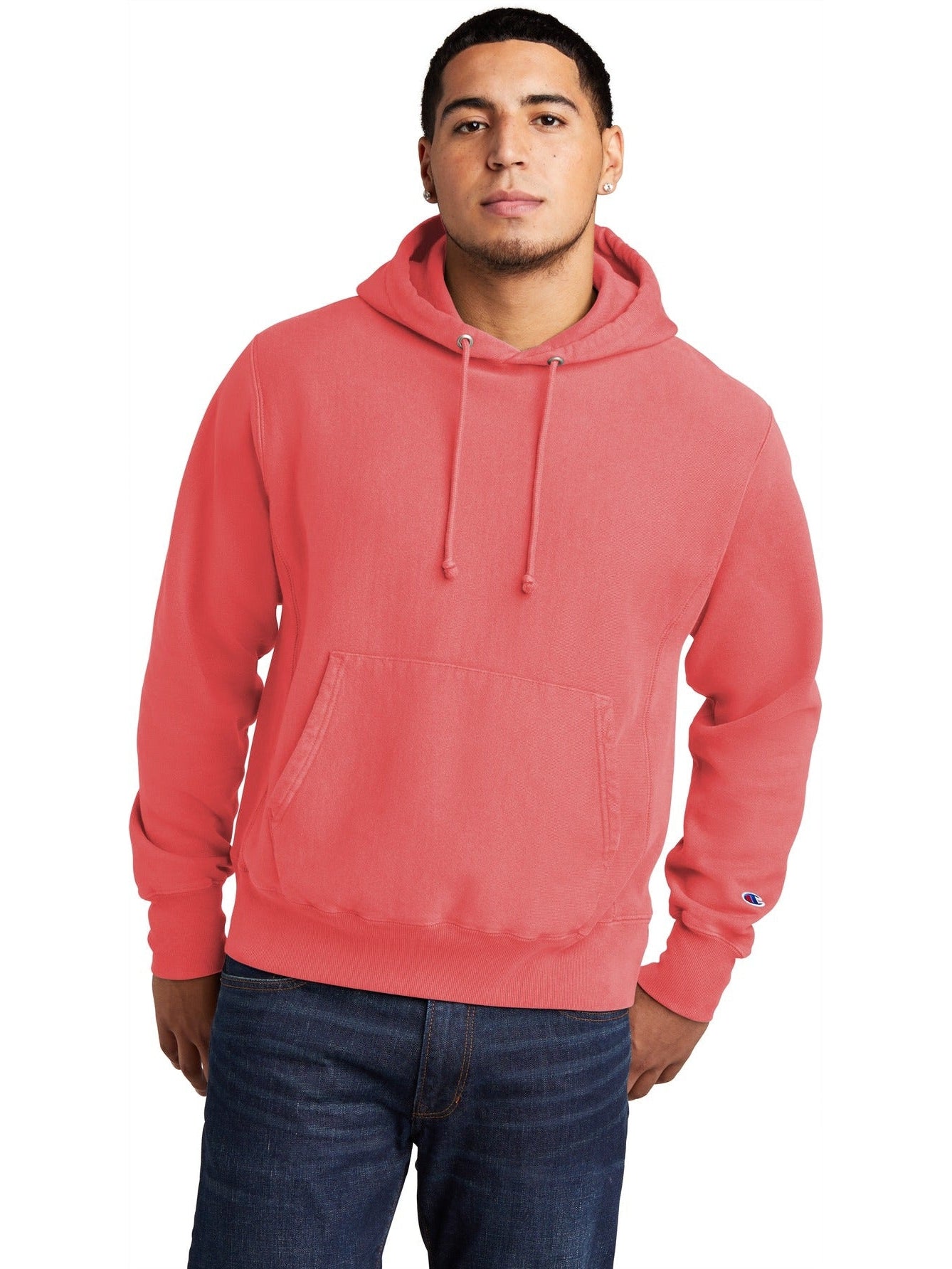 no-logo Champion Reverse Weave Garment-Dyed Hooded Sweatshirt-Regular-Champion-Thread Logic