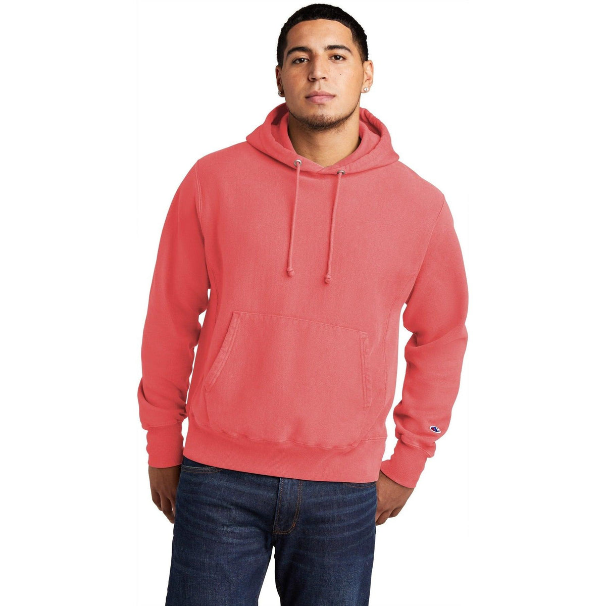 no-logo Champion Reverse Weave Garment-Dyed Hooded Sweatshirt-Regular-Champion-Thread Logic