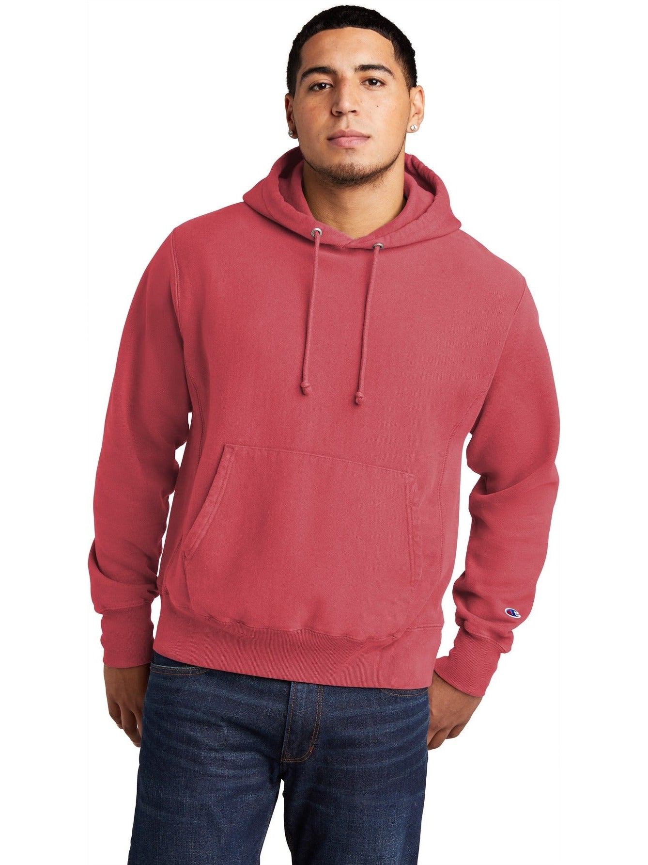 no-logo Champion Reverse Weave Garment-Dyed Hooded Sweatshirt-Regular-Champion-Thread Logic