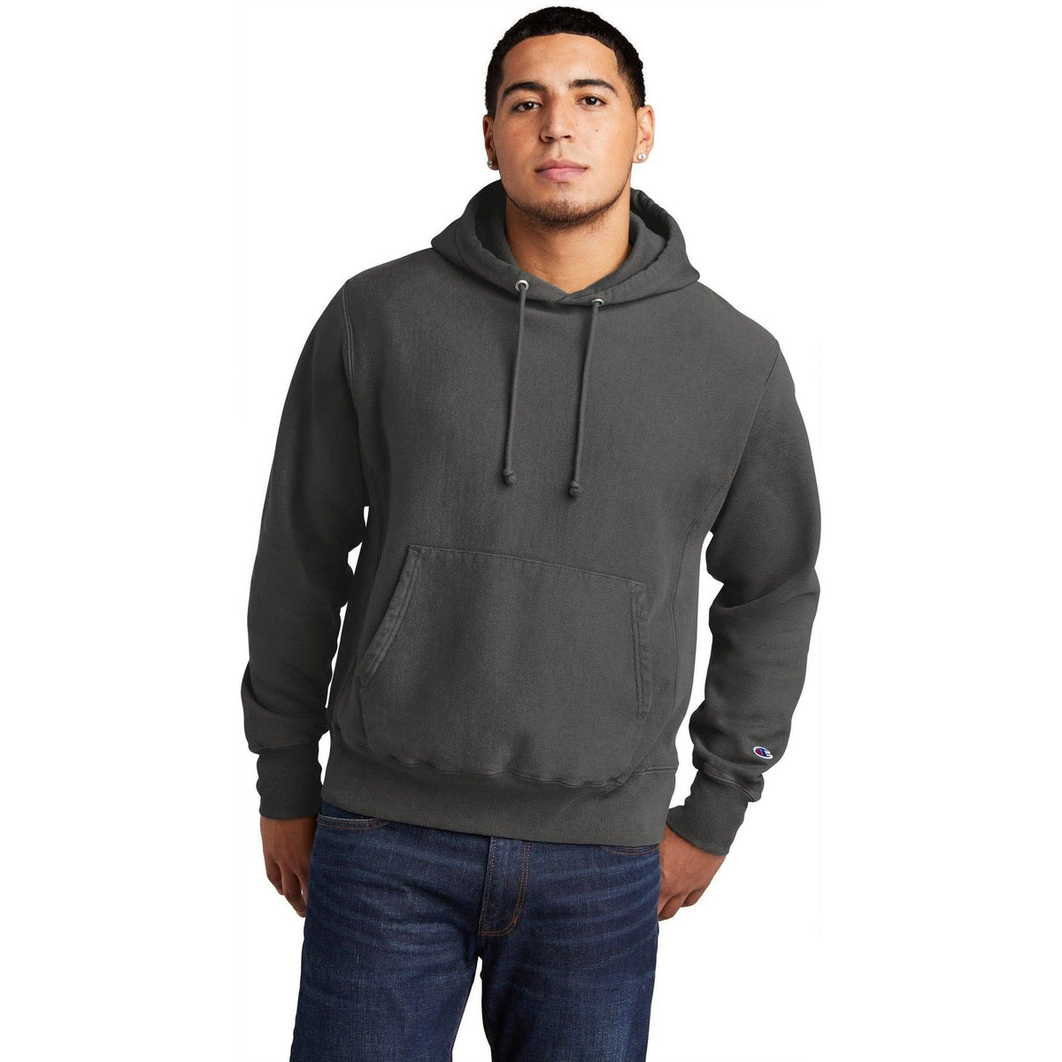 no-logo Champion Reverse Weave Garment-Dyed Hooded Sweatshirt-Regular-Champion-Thread Logic