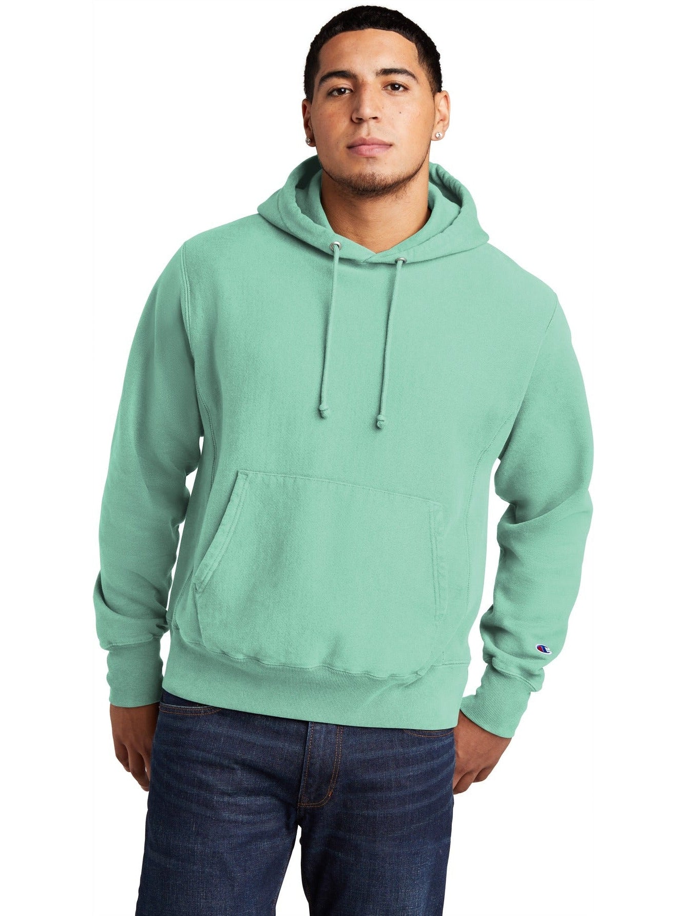 no-logo Champion Reverse Weave Garment-Dyed Hooded Sweatshirt-Regular-Champion-Thread Logic