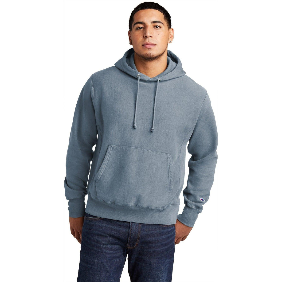 no-logo Champion Reverse Weave Garment-Dyed Hooded Sweatshirt-Regular-Champion-Thread Logic