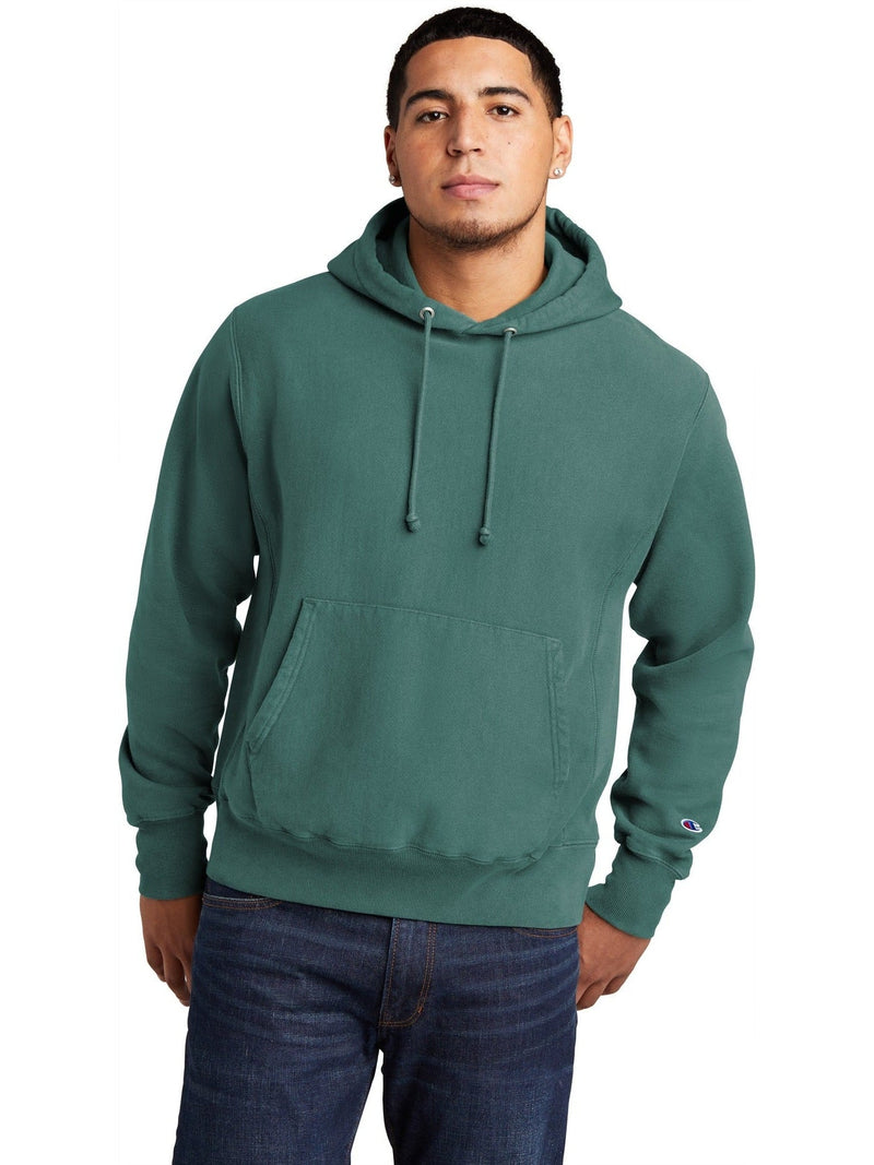 no-logo Champion Reverse Weave Garment-Dyed Hooded Sweatshirt-Regular-Champion-Thread Logic