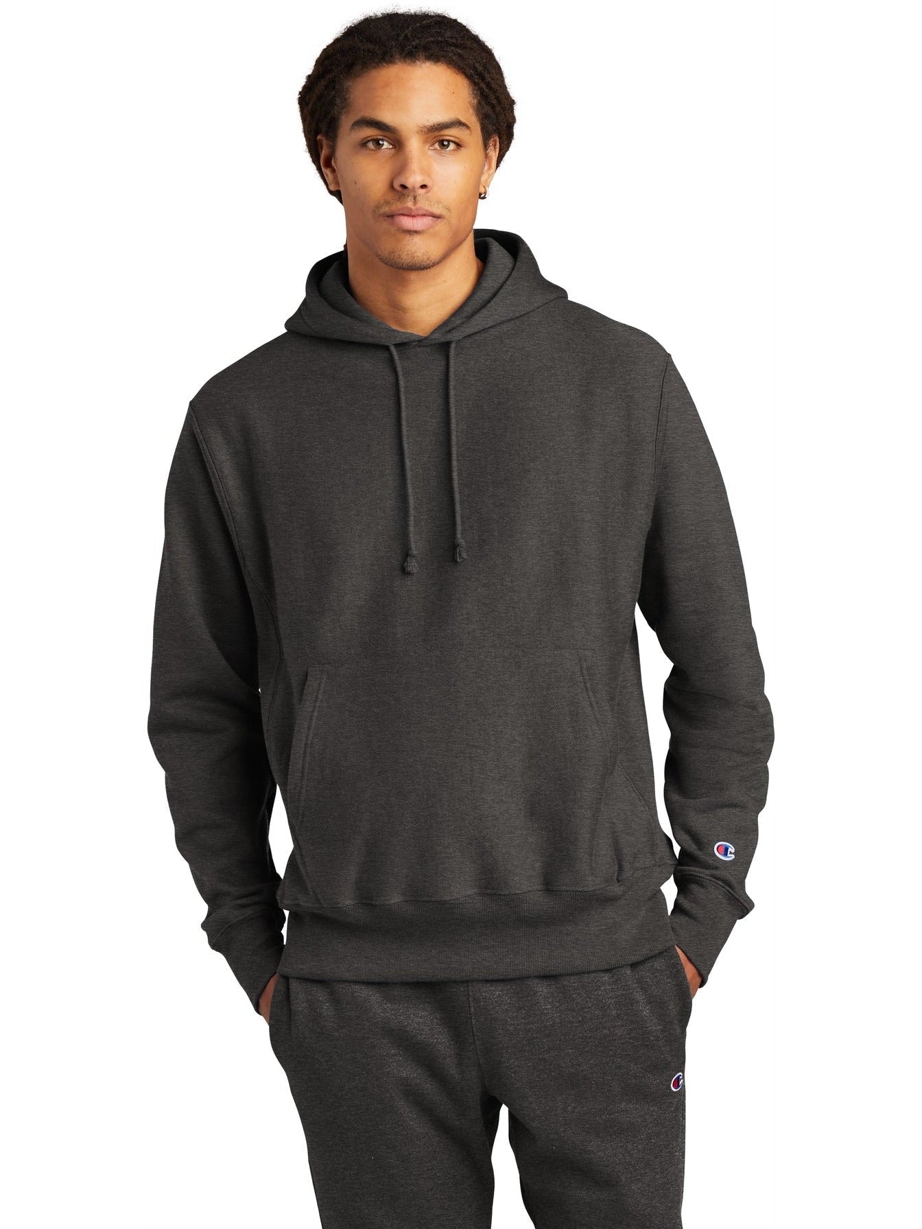 Champion Reverse Weave Hoodie with Custom Embroidery