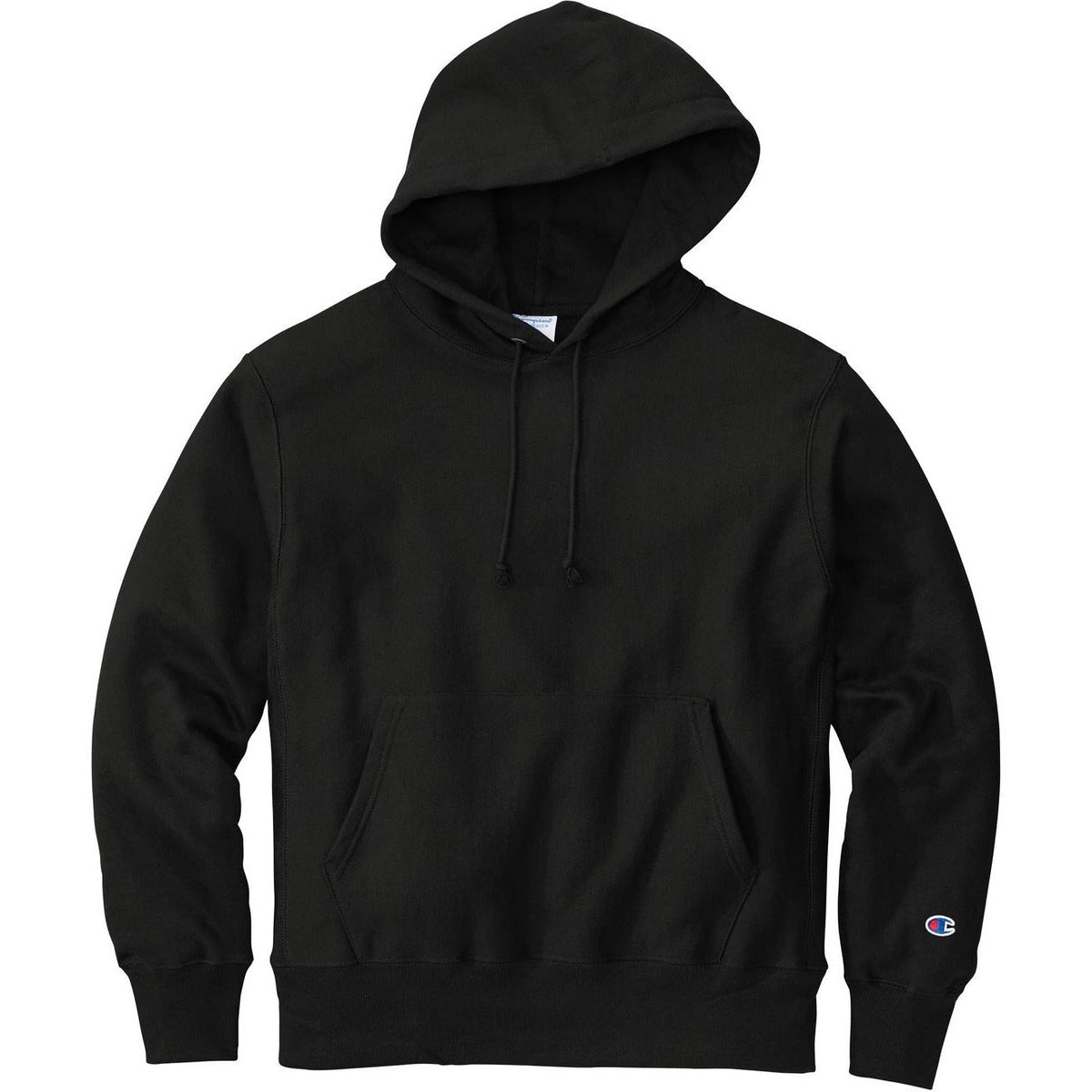 no-logo Champion Reverse Weave Hoodie-Hoodies-Champion-Black-M-Thread Logic