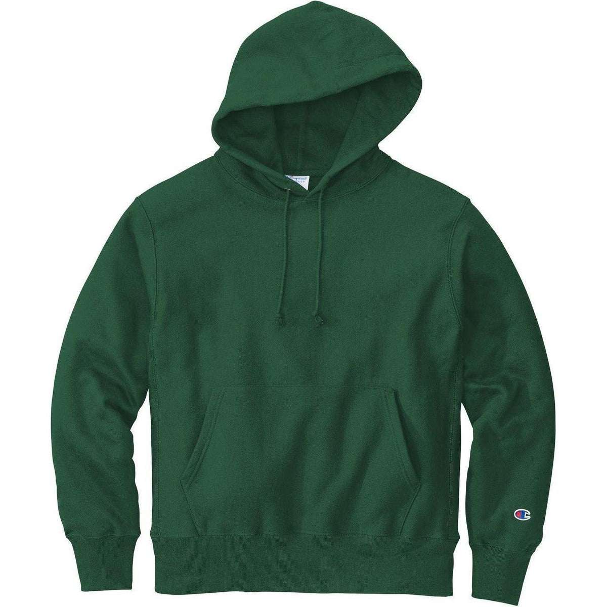 no-logo Champion Reverse Weave Hoodie-Hoodies-Champion-Dark Green-S-Thread Logic