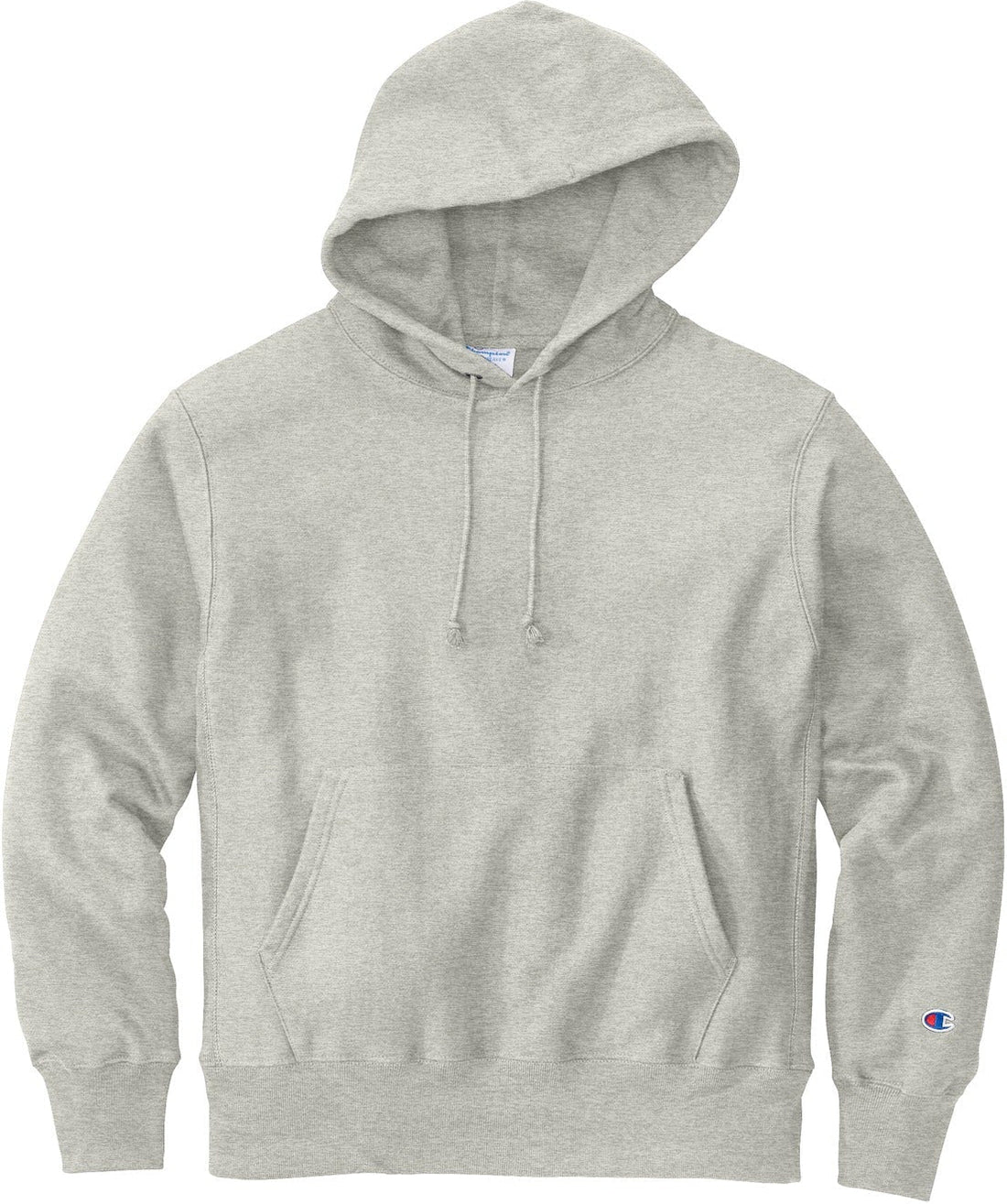 Plain grey champion hoodie best sale