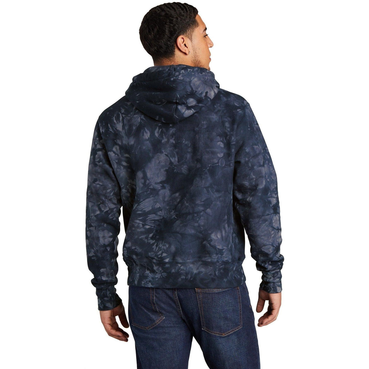 no-logo Champion Reverse Weave Scrunch-Dye Tie-Dye Hooded Sweatshirt-Regular-Champion-Thread Logic