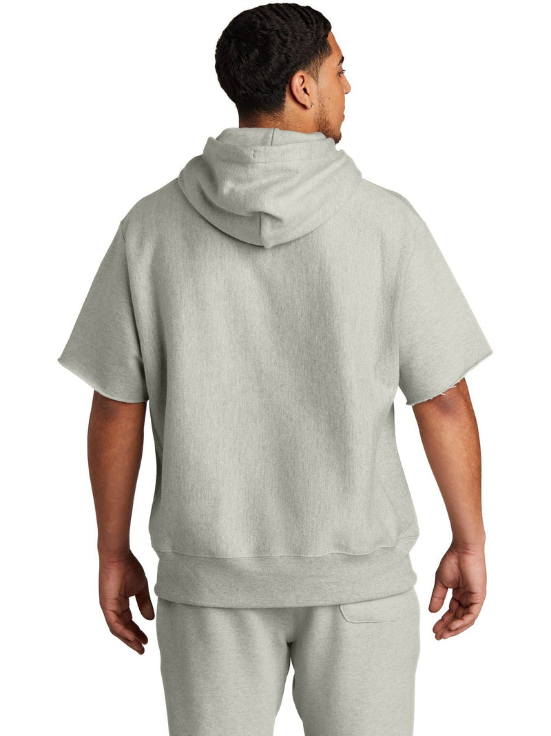 no-logo Champion Reverse Weave Short Sleeve Hooded Sweatshirt-Regular-Champion-Thread Logic