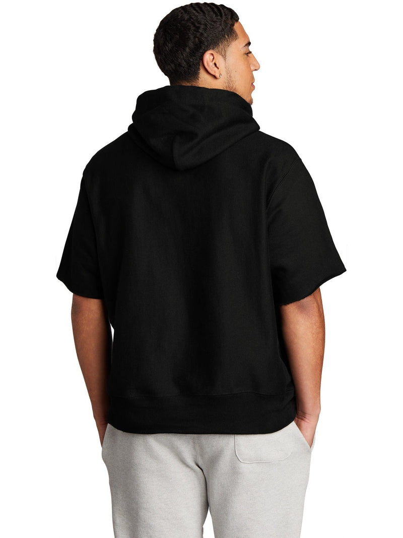 no-logo Champion Reverse Weave Short Sleeve Hooded Sweatshirt-Regular-Champion-Thread Logic