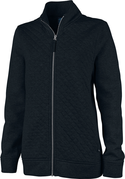 no-logo Charles River Ladies Fraconia Quilted Jacket-Ladies Jackets-Charles River-Black-XS-Thread Logic