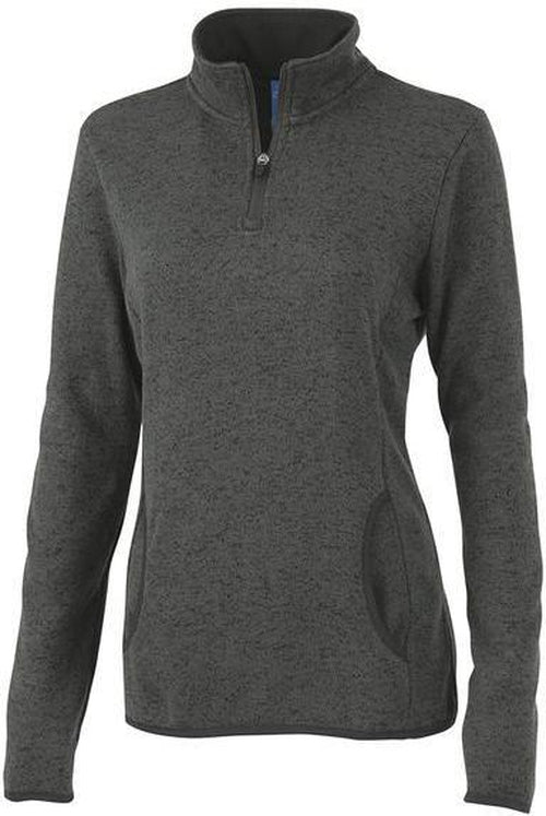 OUTLET-Charles River Ladies Heathered Fleece Pullover