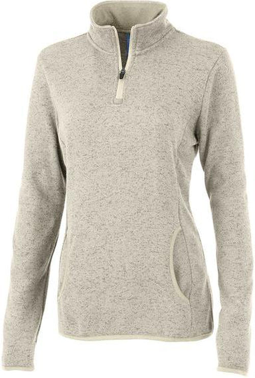 OUTLET-Charles River Ladies Heathered Fleece Pullover