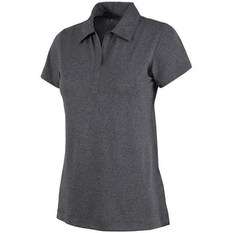 no-logo Charles River Ladies Heathered Polo-Ladies Polos-Charles River-Graphite Heather-S-Thread Logic
