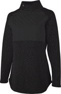 Charles River Ladies Printed Newbury Asymmetrical Snap Sweatshirt
