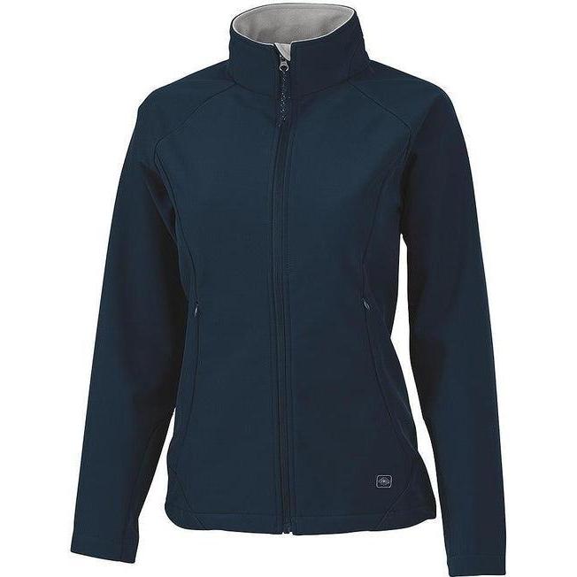 no-logo Charles River Ladies Ultima Soft Shell Jacket-Ladies Jackets-Charles River-Navy-S-Thread Logic