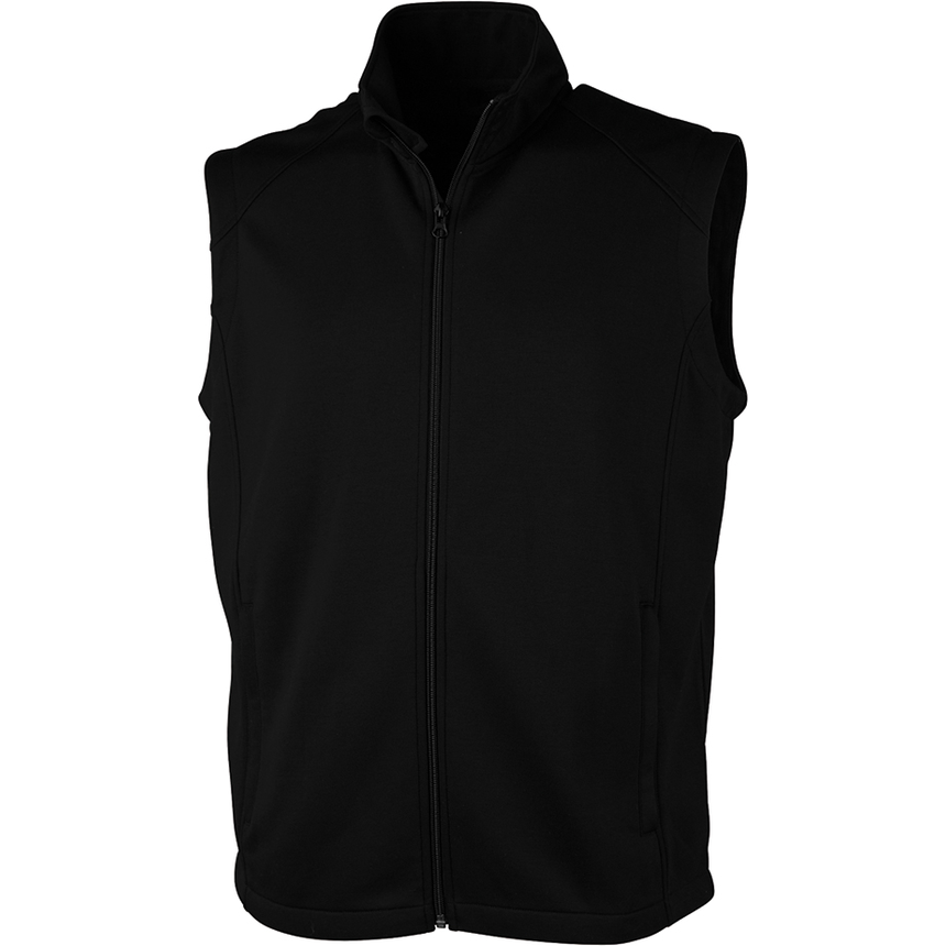 no-logo Charles River Seaport Full Zip Performance Vest-Men's Layering-Charles River-Black-S-Thread Logic