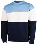 Charles River Westerly Crew-Men's Layering-Charles River-Lt Blue/White/Navy-S-Thread Logic