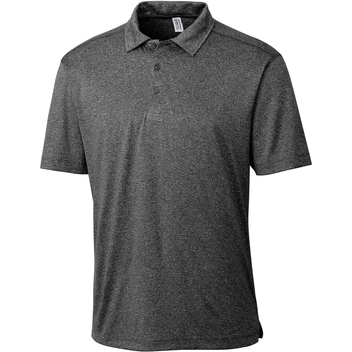 logo-left Clique Charge Active Polo-Men's Polos-Clique-Black Heather-S-Thread Logic