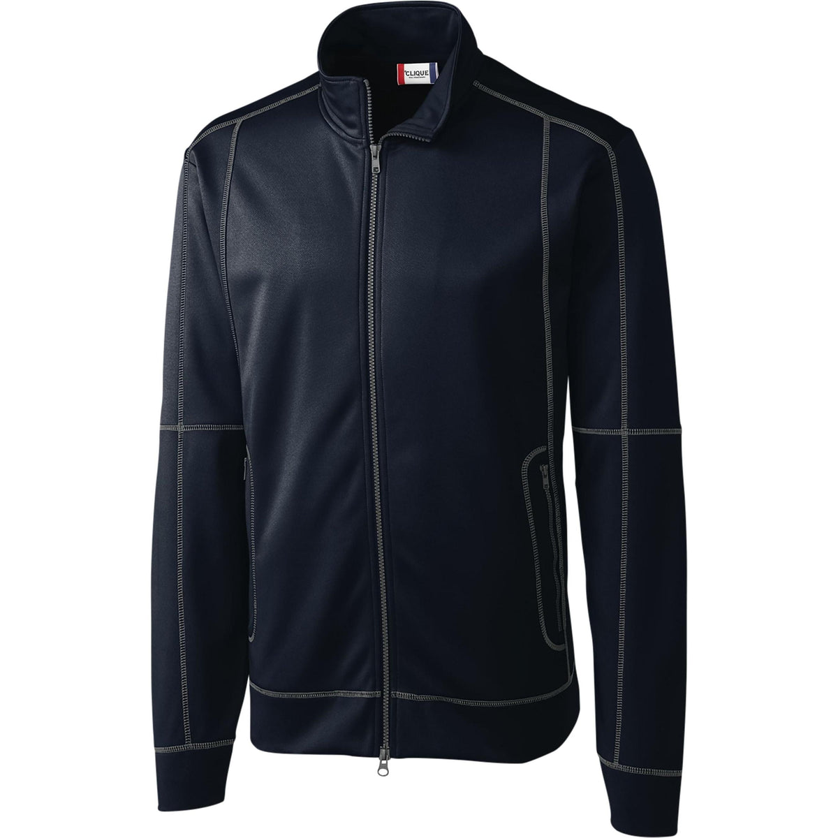 no-logo Clique Helsa Full Zip-Men's Jackets-Clique-Dark Navy-S-Thread Logic