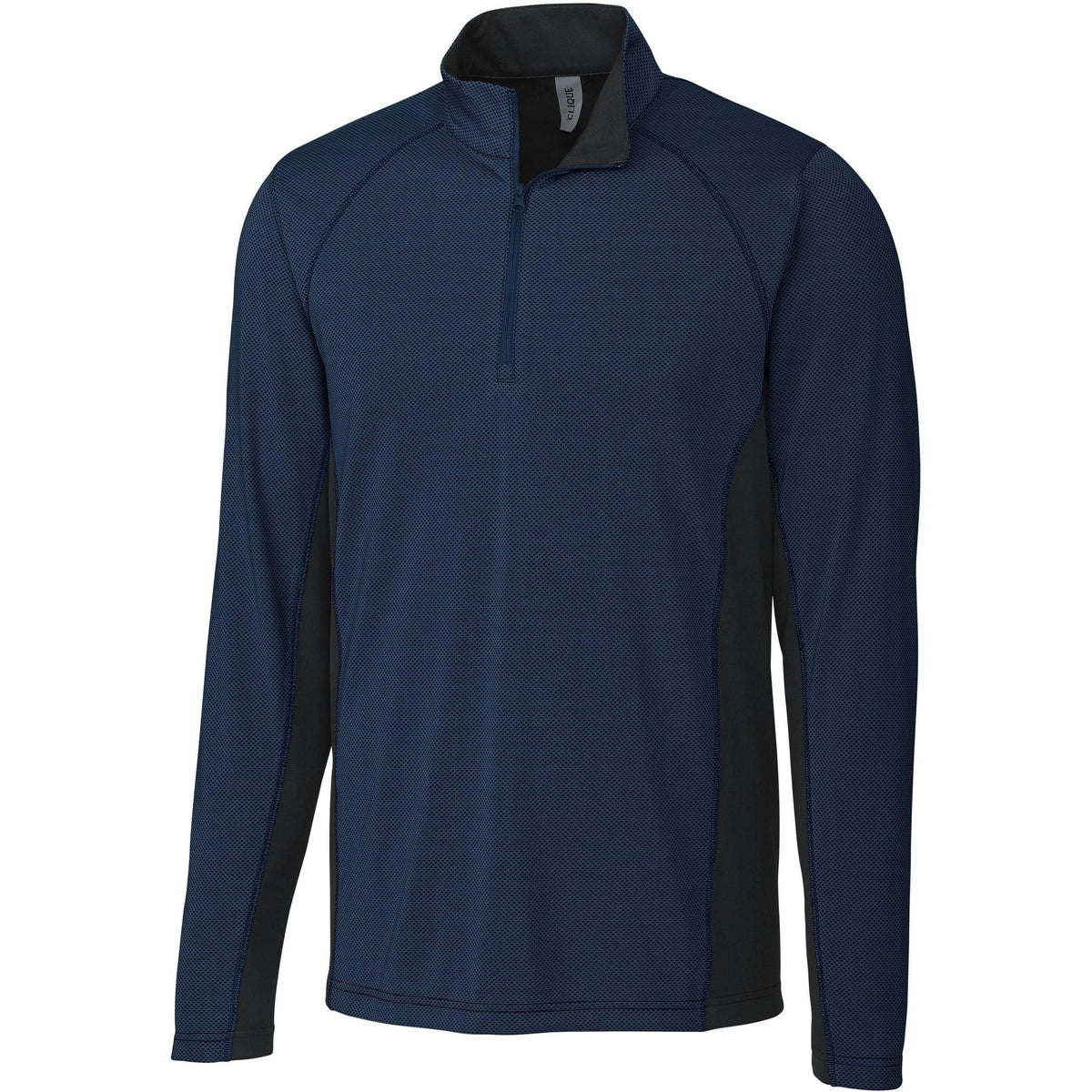 no-logo Clique Ice Colorblock Half Zip-Quarter Zips-Clique-Dark Navy-S-Thread Logic