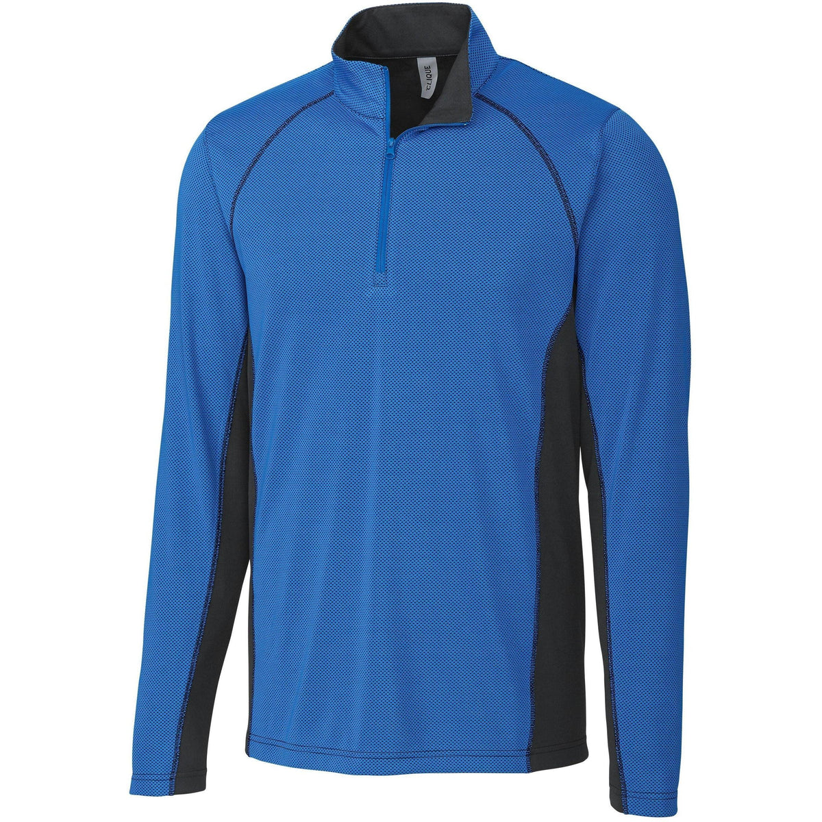 no-logo Clique Ice Colorblock Half Zip-Quarter Zips-Clique-Royal Blue-S-Thread Logic