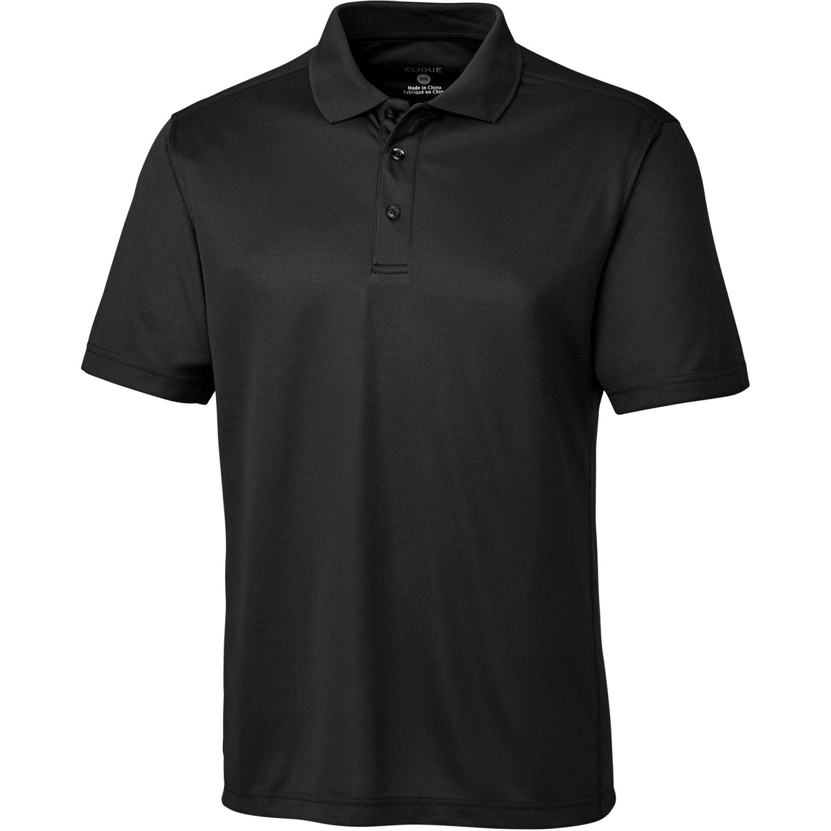 no-logo Clique Ice Pique Polo-Men's Polos-Clique-Black-S-Thread Logic
