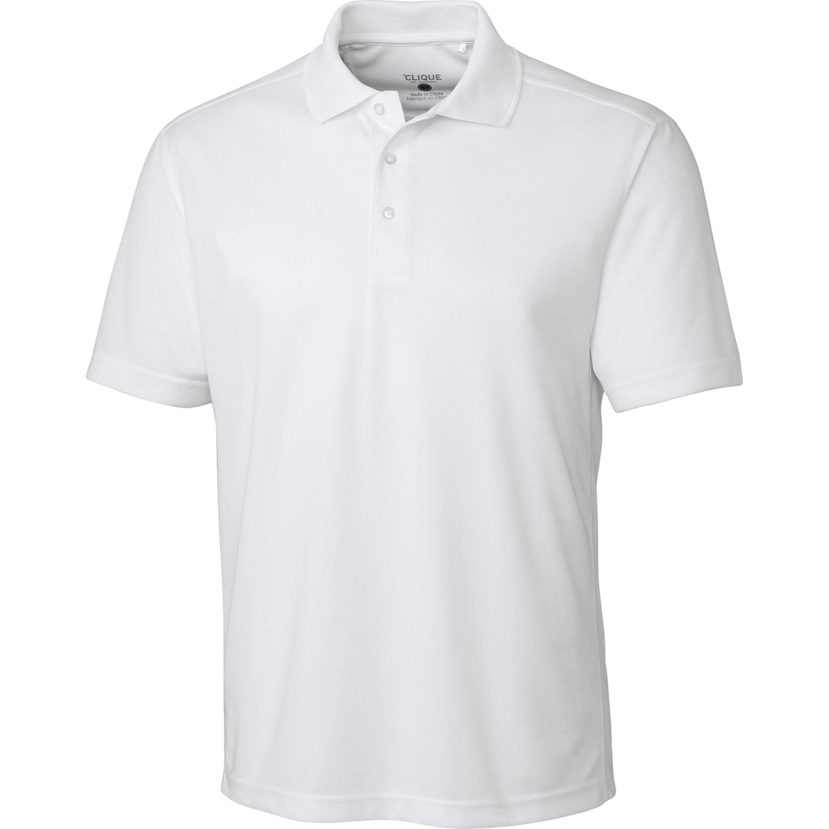 no-logo Clique Ice Pique Polo-Men's Polos-Clique-White-S-Thread Logic