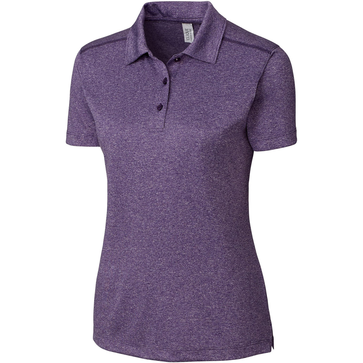 no-logo Clique Women's Charge Active Polo-Ladies Polos-Clique-College Purple Heather-XS-Thread Logic