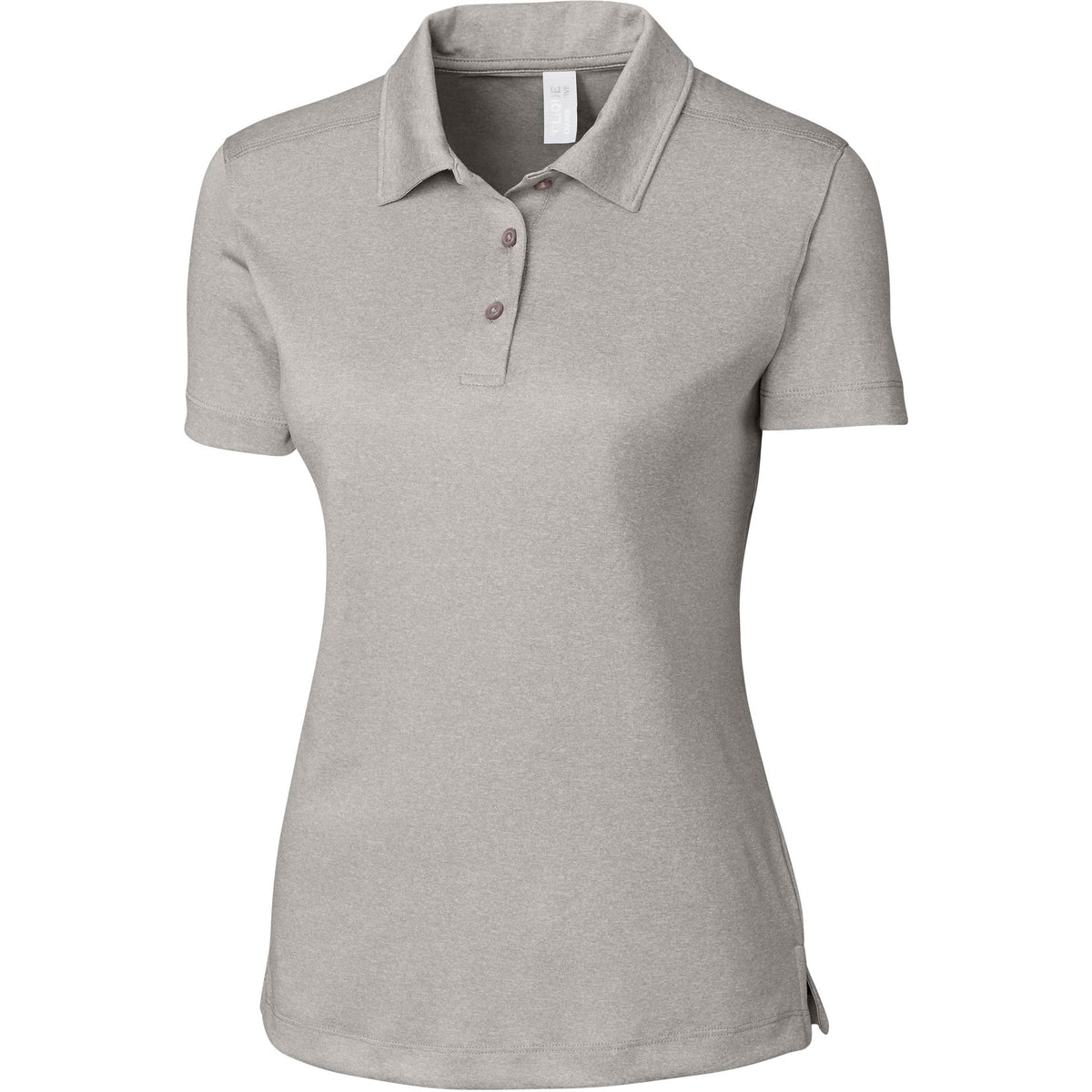 no-logo Clique Women's Charge Active Polo-Ladies Polos-Clique-Light Grey Heather-XS-Thread Logic