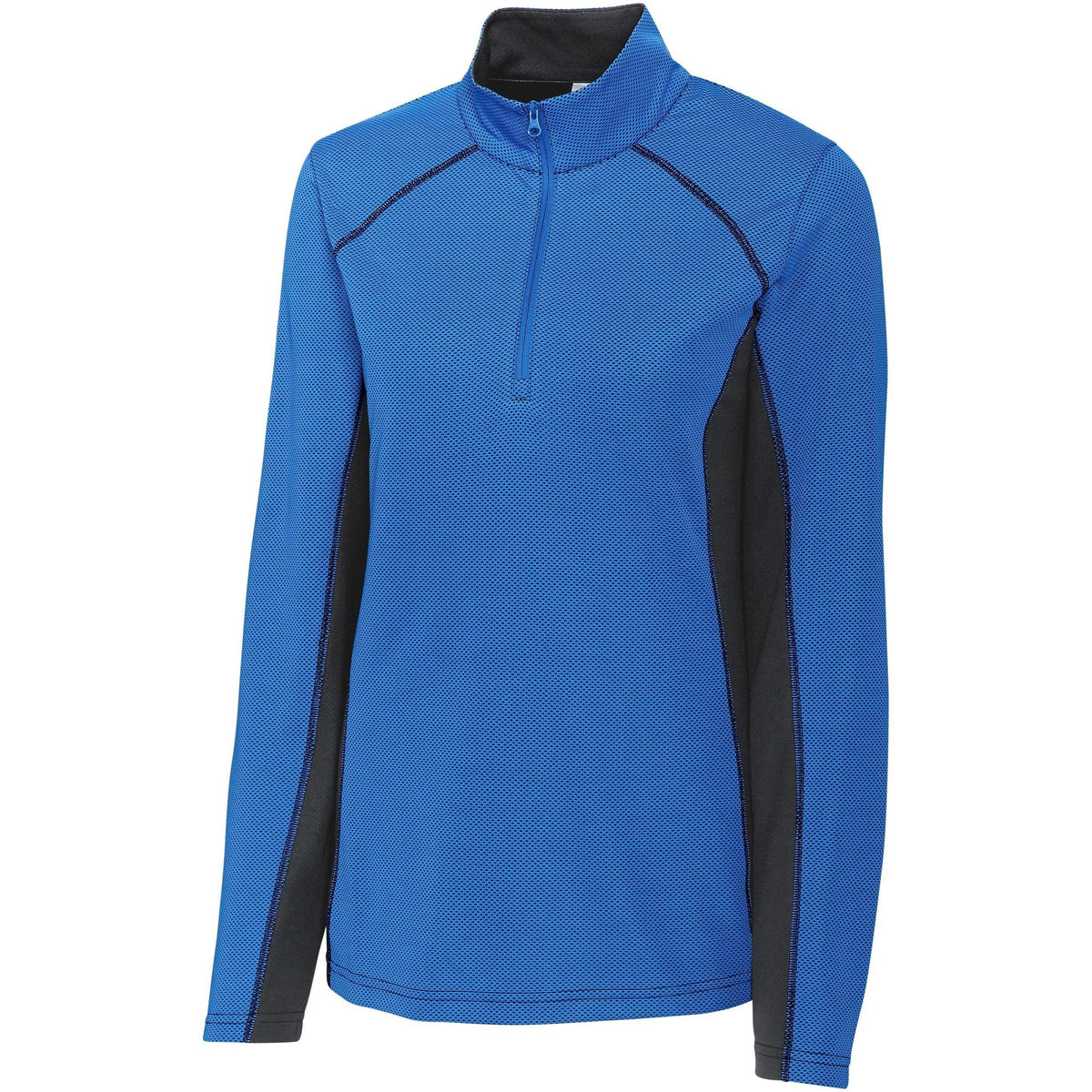 no-logo Clique Women's Ice Colorblock Half Zip-Quarter Zips-Clique-Royal Blue-XS-Thread Logic