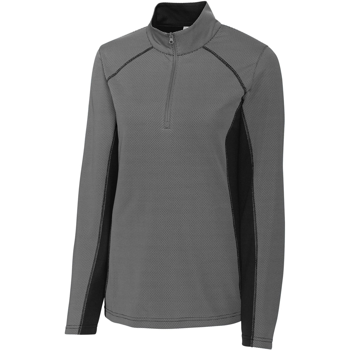 no-logo Clique Women's Ice Colorblock Half Zip-Quarter Zips-Clique-Titan-XS-Thread Logic