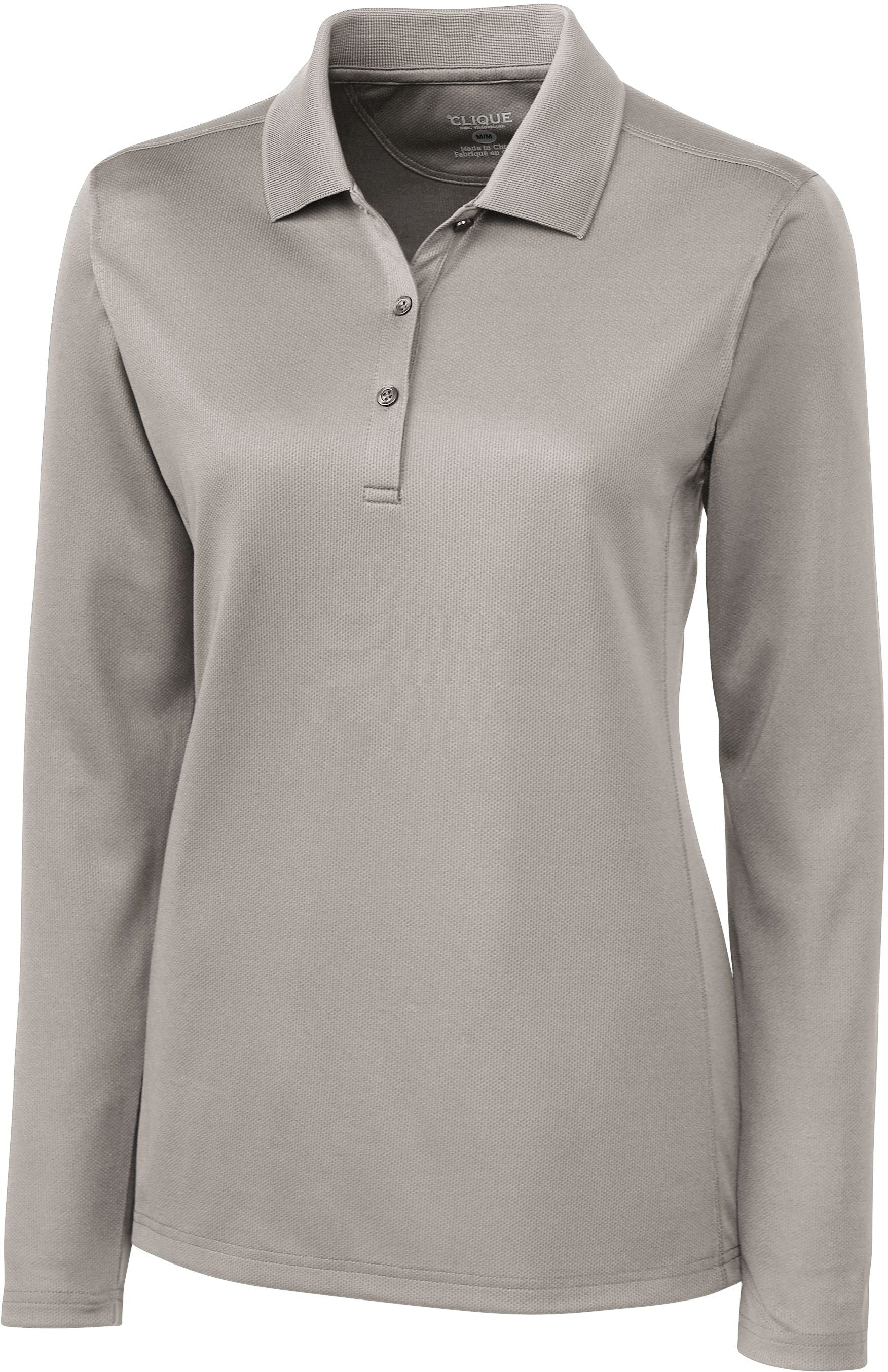 Clique Ladies Long Sleeve Ice Lady Pique Polo