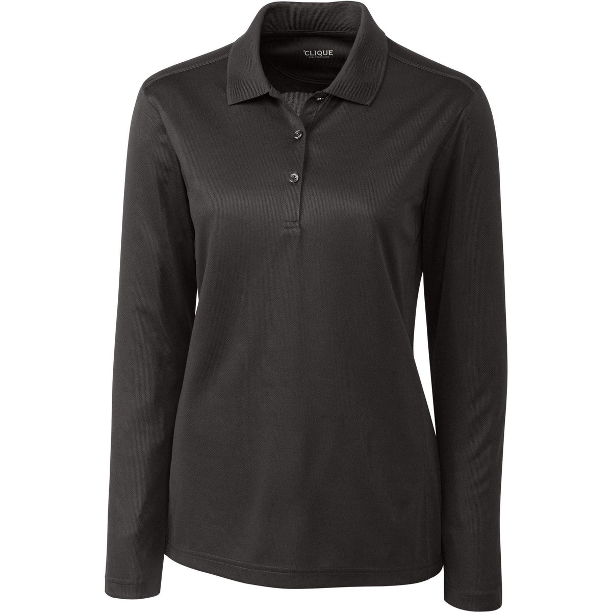 logo-left Clique Women's Long Sleeve Ice Lady Pique Polo-Polos-Clique-Titan-XS-Thread Logic