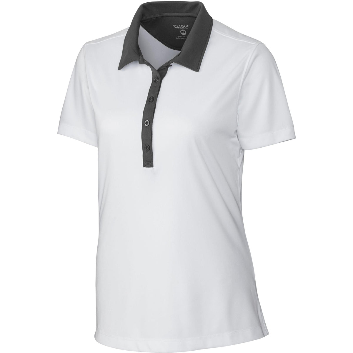 no-logo Clique Women's Parma Colorblock Polo-Ladies Polos-Clique-White/Titan-XS-Thread Logic