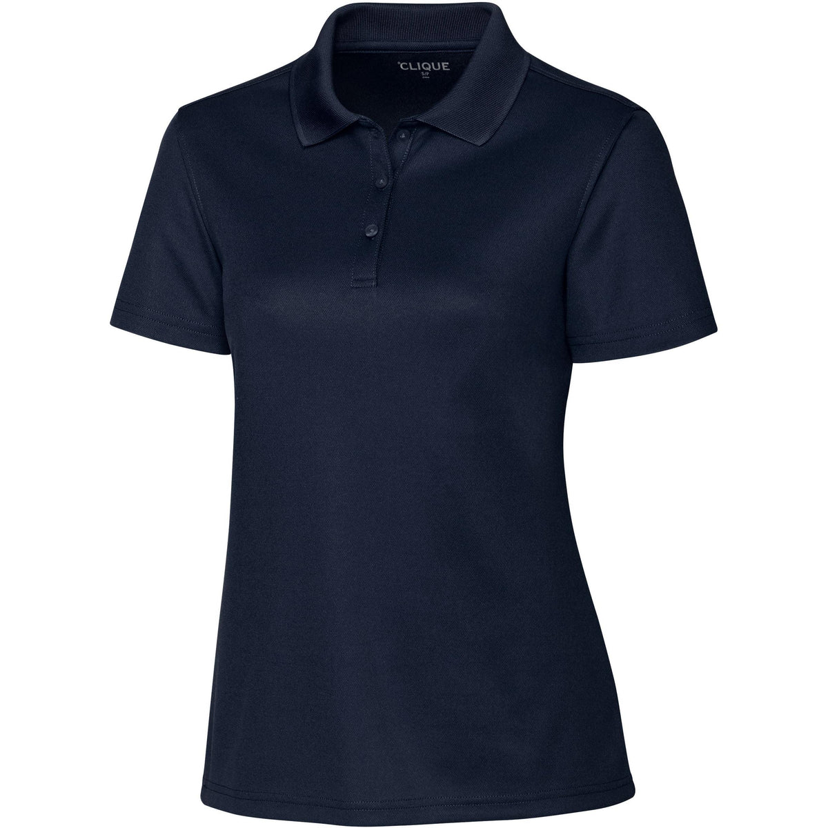 logo-left Clique Women's Spin Pique Polo-Ladies Polos-Clique-Dark Navy-XS-Thread Logic