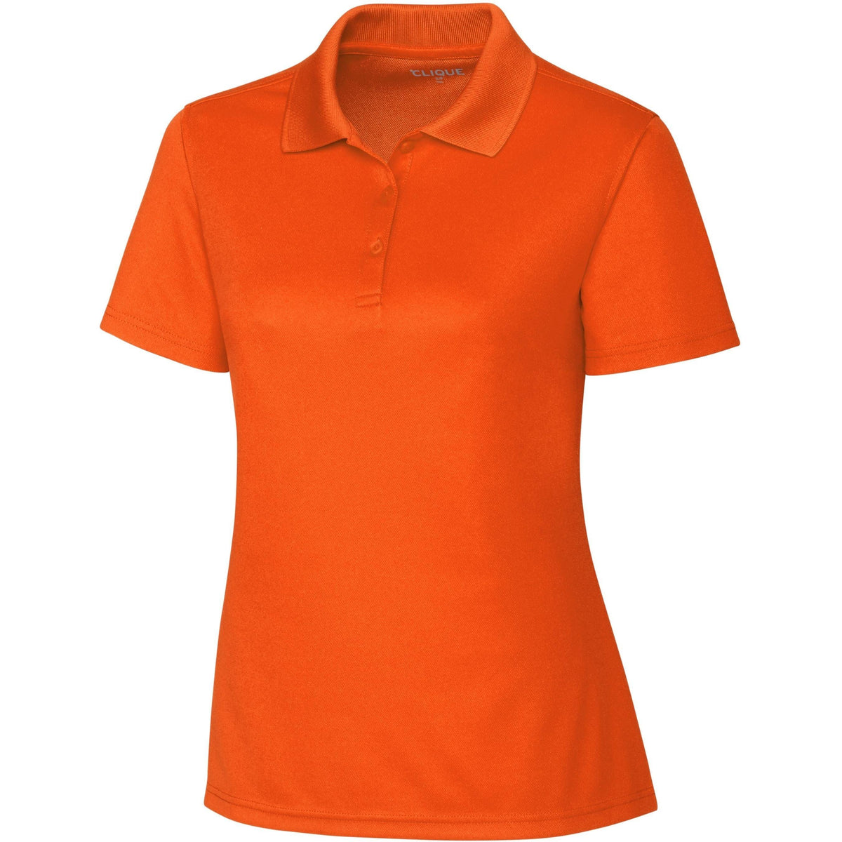 logo-left Clique Women's Spin Pique Polo-Ladies Polos-Clique-Orange-XS-Thread Logic